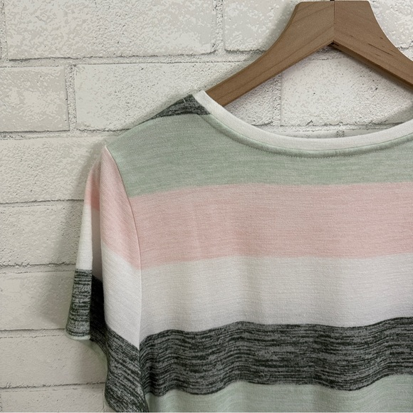 MARKET & SPRUCE Stitch Fix Striped Scoop Neck Tee Shirt - Picture 8 of 9